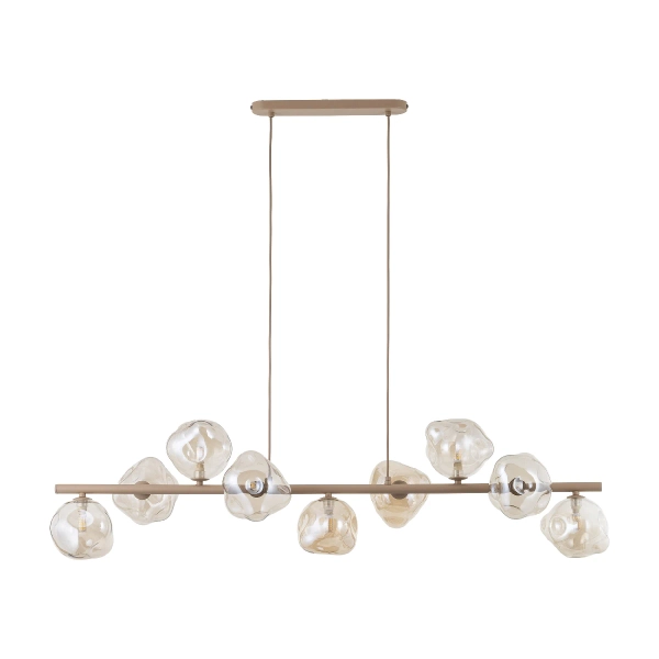 Molekularna wisząca lampa Lava Sabia 11110 szklane kule bursztynowy