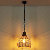 Wisząca LAMPA loftowa HALIA 15671H Globo okrągła OPRAWA skandynawski ZWIS metalowy brązowy czarny