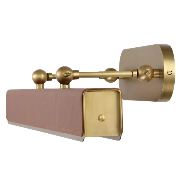 Lampa ścienna galeryjka Valise QN-VALISE-PL-L-VBS-CL LED 30W 2575K mosiądz