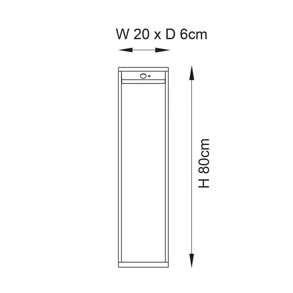 Stojąca lampa solarna Dannah 96936 LED 5,88W 3000K IP44 czarny