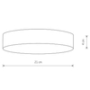 Natynkowa lampa sufitowa Lid Round 10417 Nowodvorski LED 35W 4000K czarna