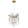 Wisząca lampa z kryształkami Queena 64138HG do kuchni nad stół złota