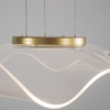 Wisząca LAMPA dekoracyjna CALI LE41368 Luces Exclusivas modernistyczna OPRAWA zwis LED 30W 3000K meduza falująca złota
