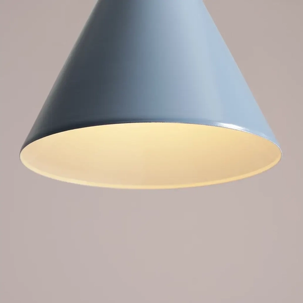 Nowoczesna lampa podłogowa Form Floor 1108A16 Aldex do sypialni niebieska