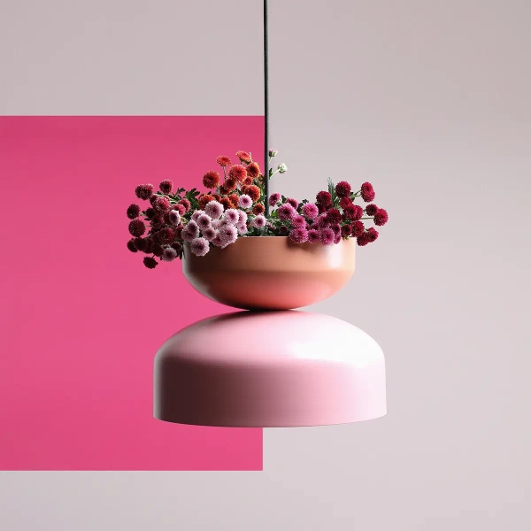 Salonowa lampa wisząca TULA 1132G18_11_C nad wyspę kolorowa