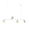 Wisząca lampa stożkowa FORM 1108L metalowa do salonu biała