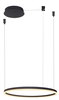 Wisząca lampa do salonu Halo AZ4968 LED 47W 3000K pierścieniowa czarna