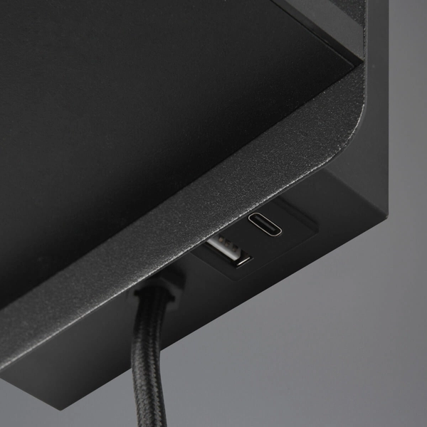 Ścienna lampa do holu COMFORT 262670132 Trio z abażurem czarny