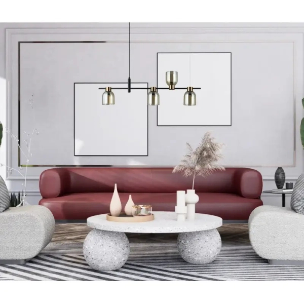 Jadalniana lampa wisząca Servio PND-66892-4-BK-AMB czarna