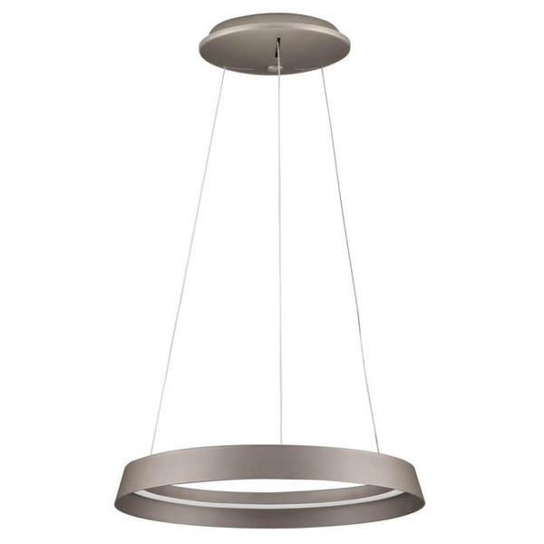 Lampa wisząca nad łóżko BATALLAS LE44787 LED 38W 3000K ring brązowy