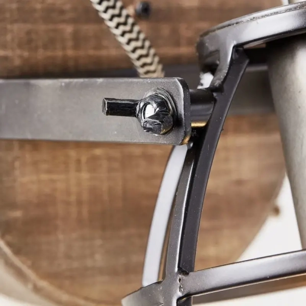 Loftowa lampa ścienna Matrix 83410/46 drewniana czarna