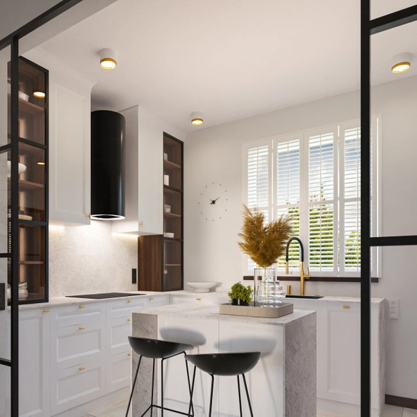 Sufitowa lampa Reti 310401121 Elkim LED 4,5W 3000K downlight aluminium biały