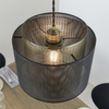 Lampa wisząca Plexus 72831 Endon metalowa ażurowa loftowa czarna
