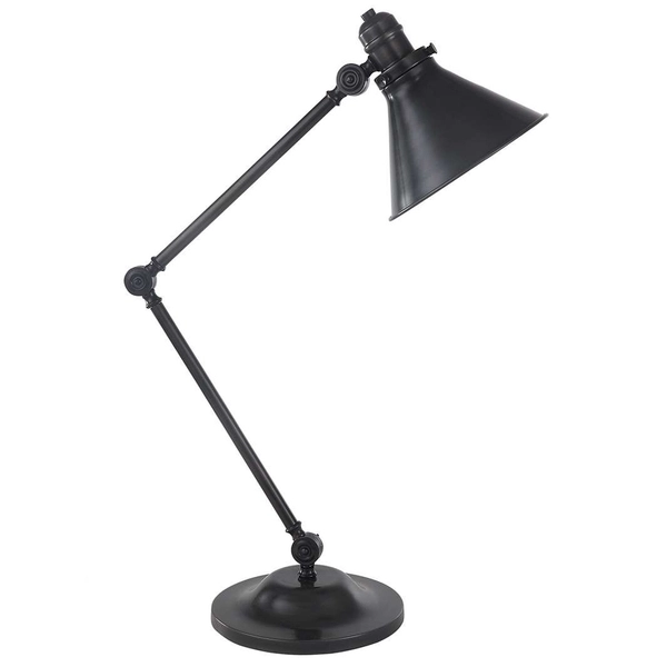 Stołowa LAMPA loftowa PROVENCE PV-TL-PN Elstead industrialna LAMPKA biurkowa stojąca metalowa nikiel