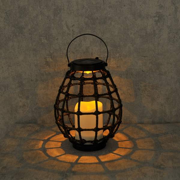 Solarny lampion ogrodowy Koge 313249 LED czujnik zmierzchu czarna