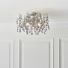 Sufitowa lampa ażurowa L&-190302 Light& hampton srebrna dymiona