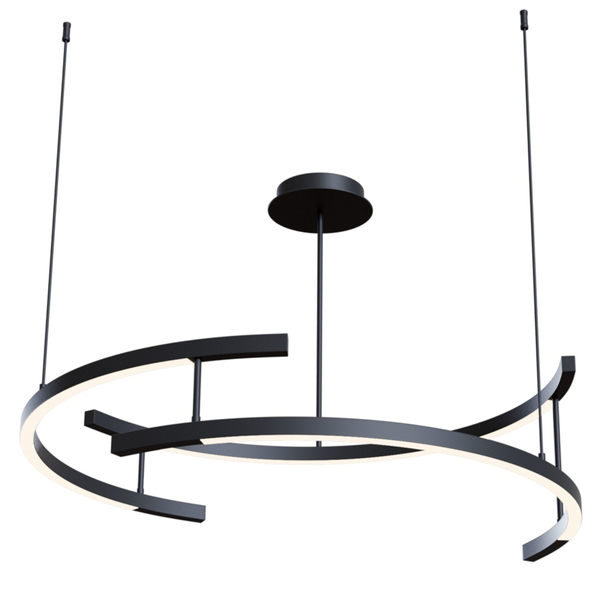 Metalowa lampa wisząca Line MOD054PL-L52B4K LED 52W 4000K czarna