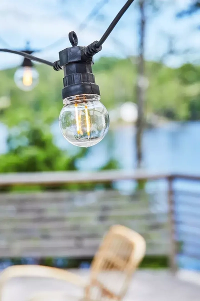 Ogrodowa girlanda świetlna LED 2,4W 5,5m łańcuch czarny