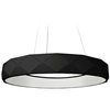 Wisząca LAMPA geometryczna REUS LP-8069/1P LED BK Light Prestige metalowa OPRAWA okrągła LED 36W 4000K pierścień zwis czarny