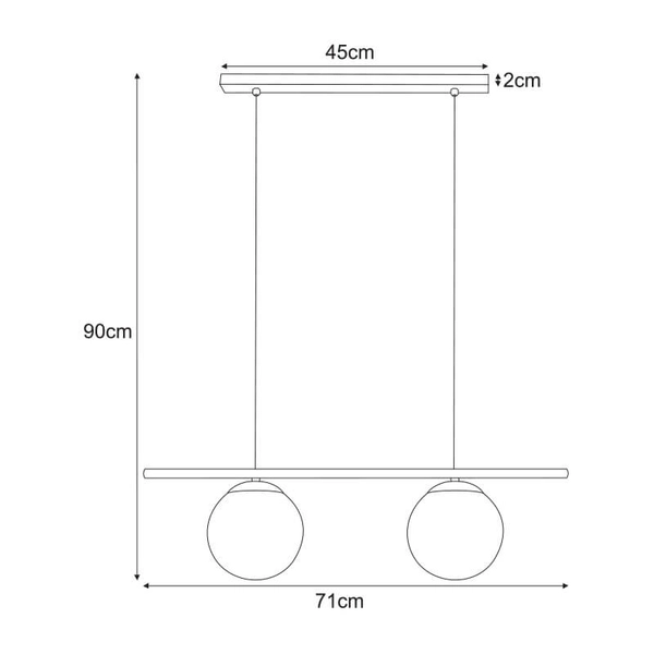 Wisząca lampa Arton K-4965 loftowa nad stół biała czarna