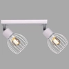 Sufitowa LAMPA loftowa K-4575 Kaja metalowa OPRAWA druciany plafon reflektorek regulowany biały