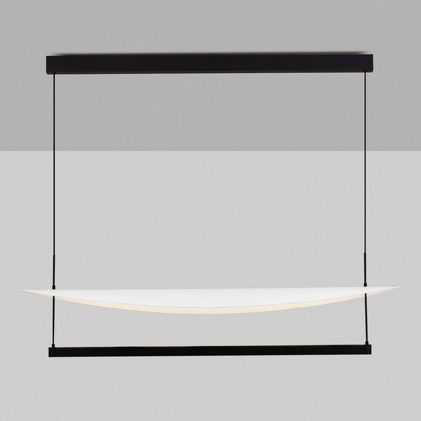 Lampa wisząca do salonu TIRAQUE LE44635 LED 81W 2700K ze ściemniaczem czarna biała
