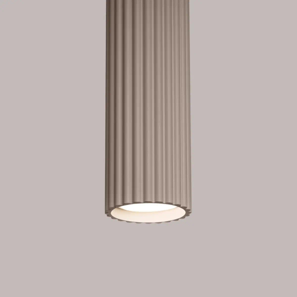 Ryflowana lampa wisząca KARBON SL.1759 podłużna tuba kaszmirowa