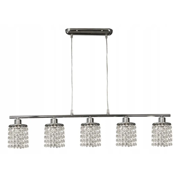 Kryształowa lampa wisząca CLASSIC 35-59294 glamour chrom fioletowy