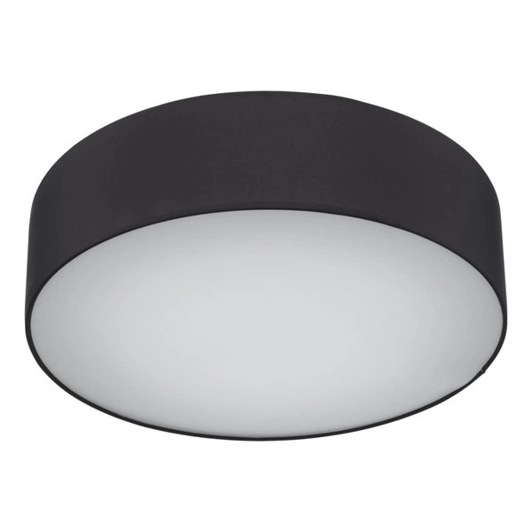 Okrągły plafon sypialniany Rondo 4245 TK Lighting tkaninowy czarny biały