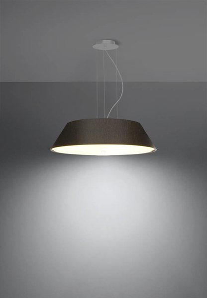 LAMPA wisząca SL.0766 abażurowa OPRAWA zwis okrągły czarny