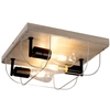 Sufitowa lampa NETUNO 92073357 industrialna retro drewno srebrna