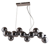 Salonowa lampa wisząca Marbelio PND-6161-16 CH+SM kule chrom przydymione