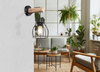 Lampa ścienna Mina 15326NW do przedpokoju czarna drewno