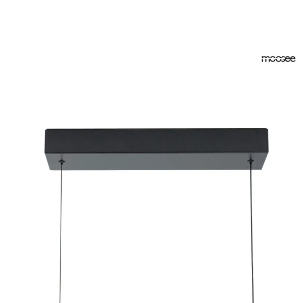 Podłużna wisząca lampa LINEA brązowa MSE1501100493 1xLED 40W 3000K nad wyspę
