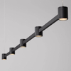 Zwisająca lampa z reflektorkami PISCO LE44356 LED 30W 3000K czarna