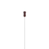 Wisząca lampa do sypialni MODERNO DN1506 burgundowa 4xG9 balls