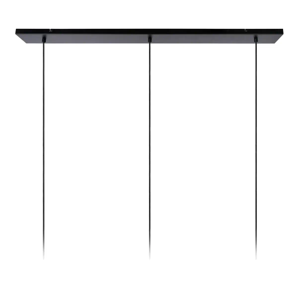 Potrójna wisząca lampa Firmin 45497/03/02 Lucide szklana biała złota