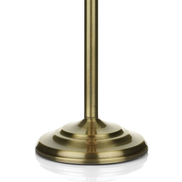Podłogowa lampa zestaw 2 szt. Siam SIA4975 z abażurem kremowa mosiądz