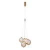 Zawieszana lampa Butero PND-34359-5-HBR-AMB LED 20W 3000K bursztynowy złota