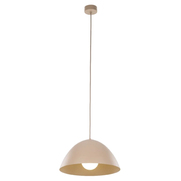 Klasyczna lampa wisząca Faro 10657 do salonu metalowy beżowy