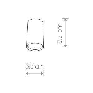 LAMPA sufitowa EYE S 5255 Nowodvorski metalowa OPRAWA downlight tuba biała