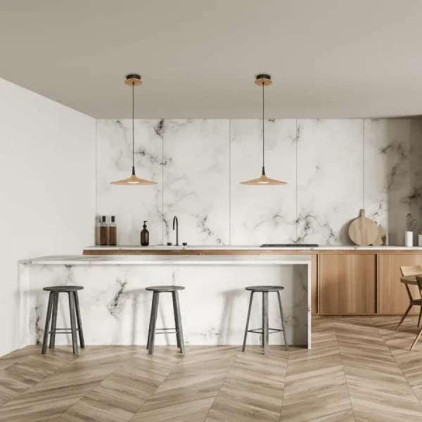 Okrągła wisząca lampa 19150 LED 6W 3000K nad blat kuchenny czarny