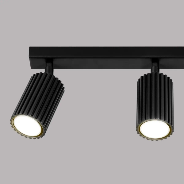 Potrójna lampa sufitowa KARBON SL.1581 tubki z regulacją czarne