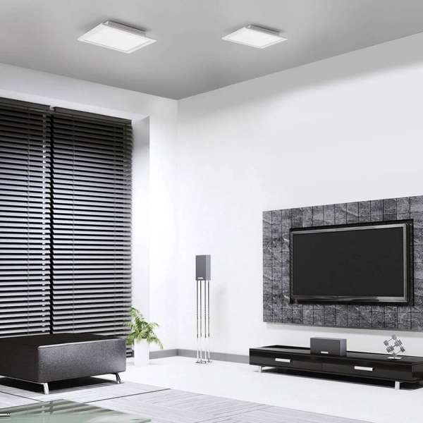 Kwadratowy plafon Flat LED 17W z funkcją pamięci biały