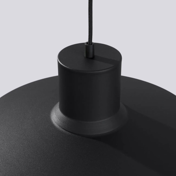 Metalowa lampa wisząca BILO czarna SL.1703 owalna 1xE27
