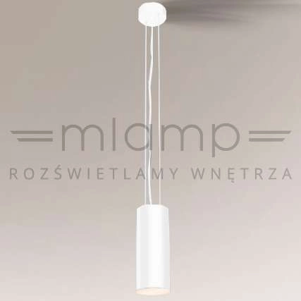 LAMPA wisząca ARAO 7649 Shilo metalowa OPRAWA tuba ZWIS biała
