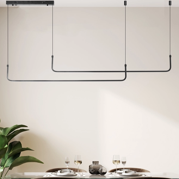 Lampa wisząca Mario AZ5446 sterowana pilotem czarna