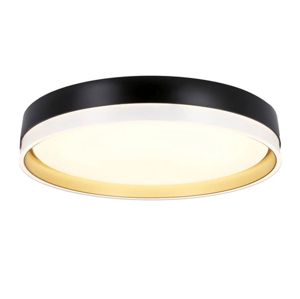 Okrągły plafon Florida 13-11343 LED 24W 4000K czarny złoty