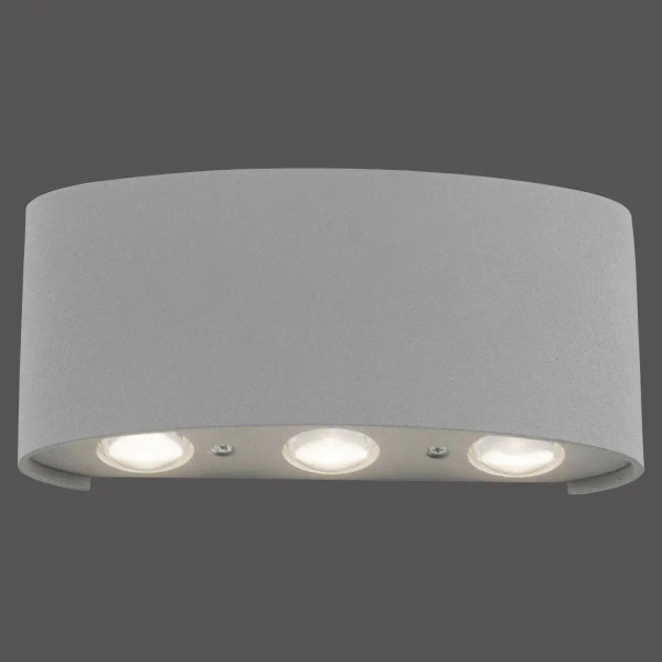 Metalowy kinkiet do ogrodu Carlo LED 4,8W 3000K lampa srebrna