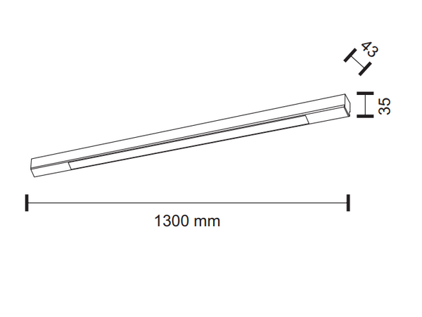 Plafon LAMPA sufitowa HAKODA 1955 Shilo industrialna OPRAWA listwa plafoniera LED LED 16W 3000K metalowa biała